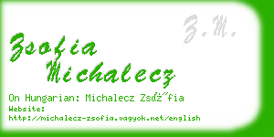 zsofia michalecz business card